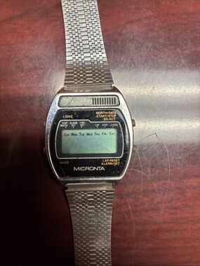 Silver Digital Men's Watch - Stainless Steel